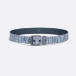 Blue Oblique Jacquard Belt