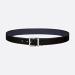 Reversible Black and Navy Smooth Belt
