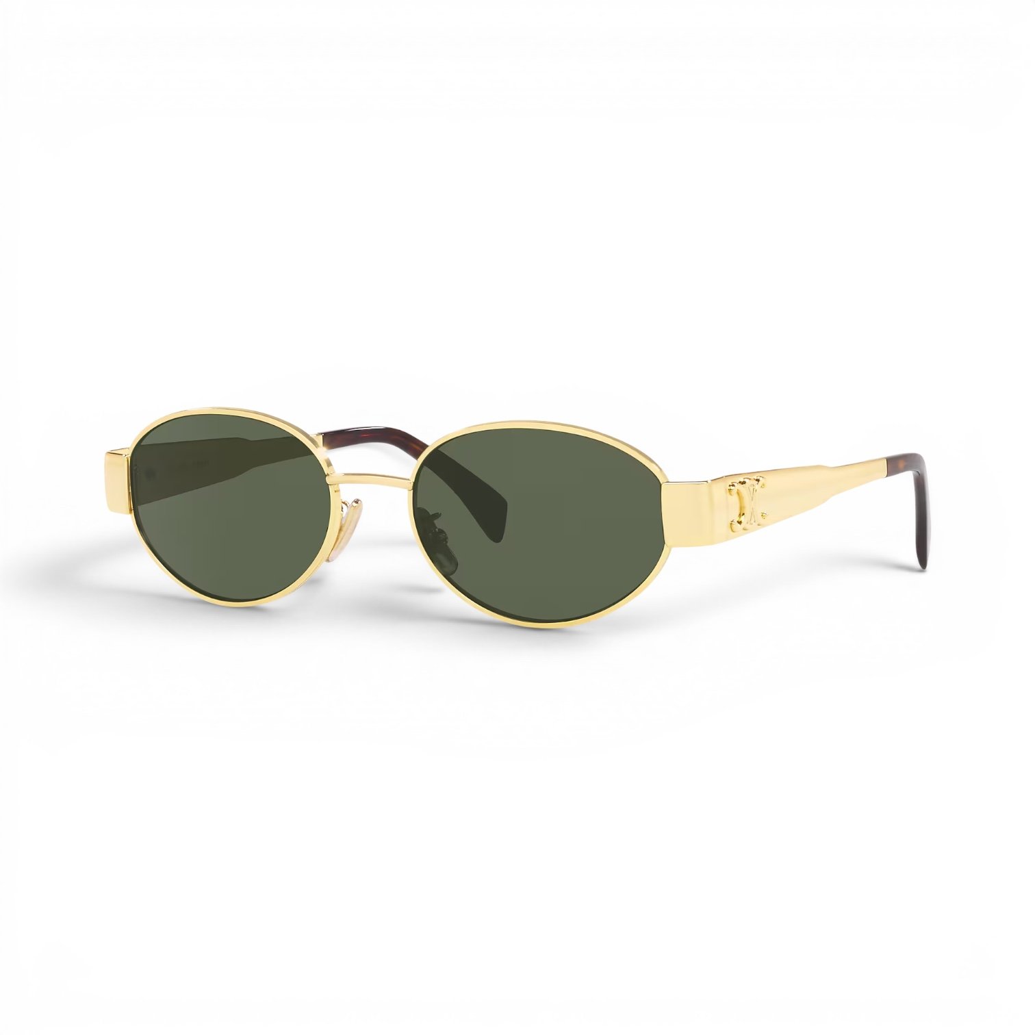 0CL000350__2390J1_030A.png Oval Metal Frame Sunglasses - Image 1