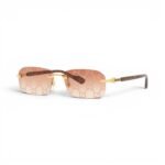 GG Rimless Monogram Sunglasses