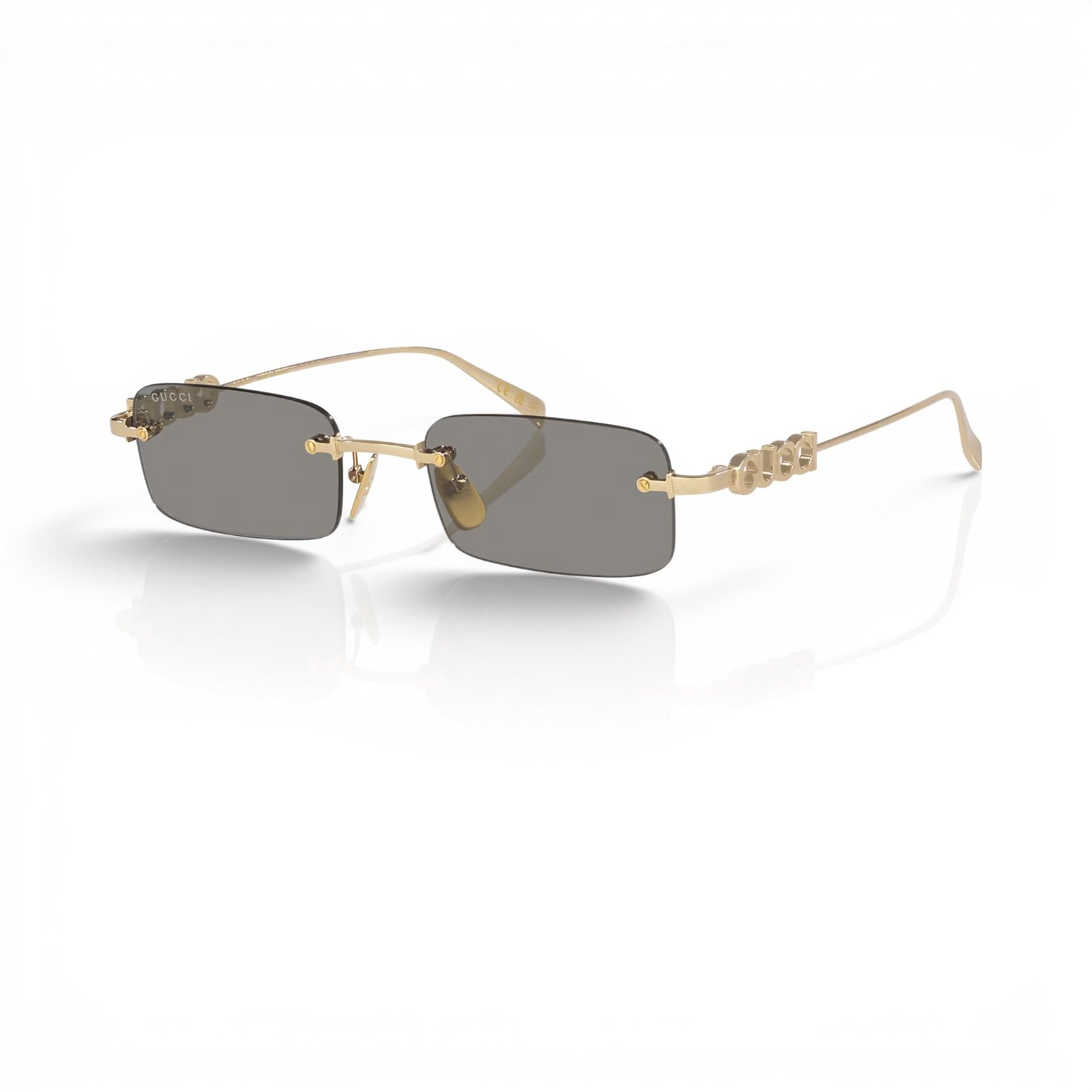 0GC002368__2300L8__PIC01__shad__qt.png Icon Logo Rimless Sunglasses - Image 1