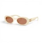 Oval Acetate Sunglasses