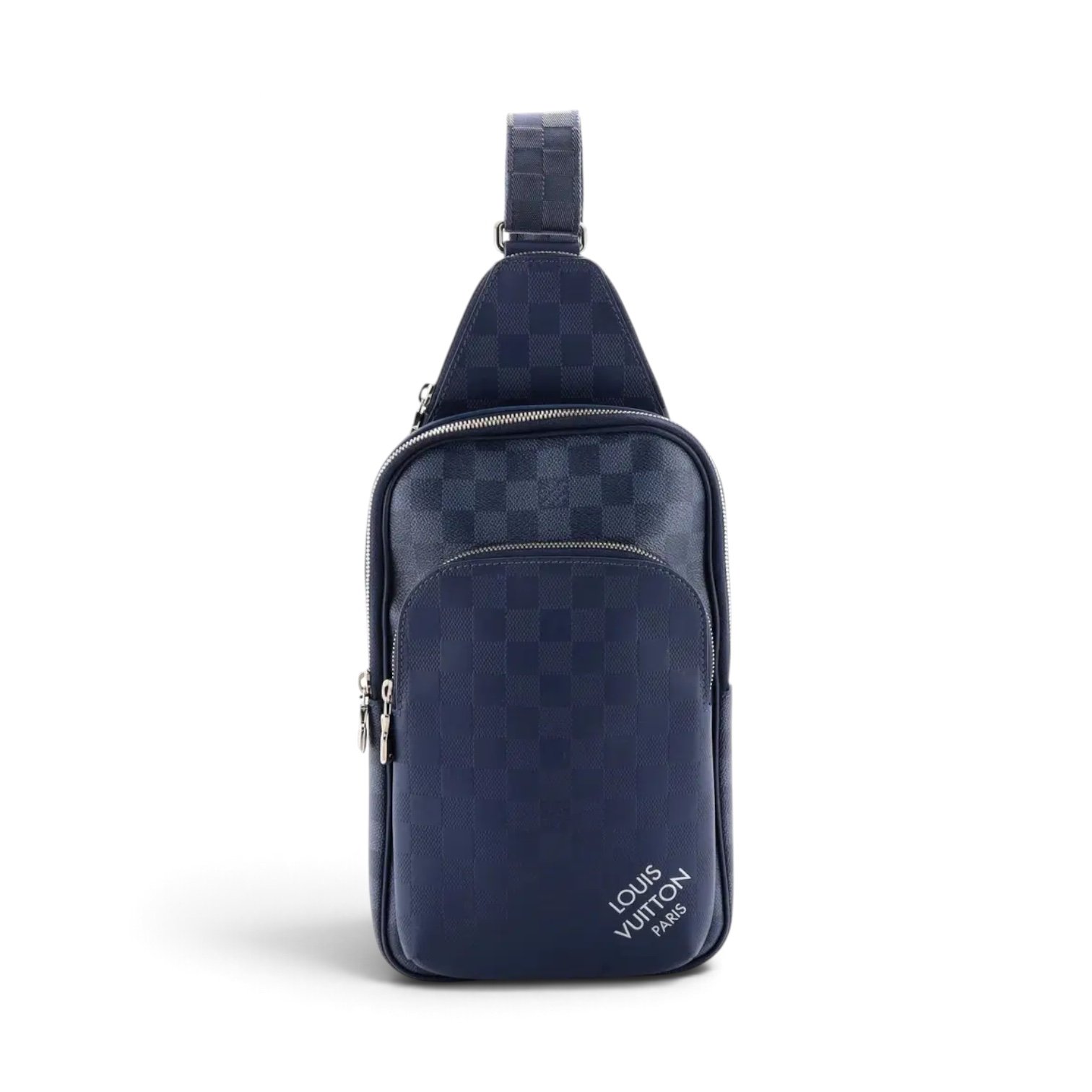 blue-leather-louis-vuitton-handbag-67626141-1_2.jpg Avenue Sling Bag – Damier Cobalt - Image 1