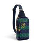 Avenue Sling Bag – Green Monogram Stripe