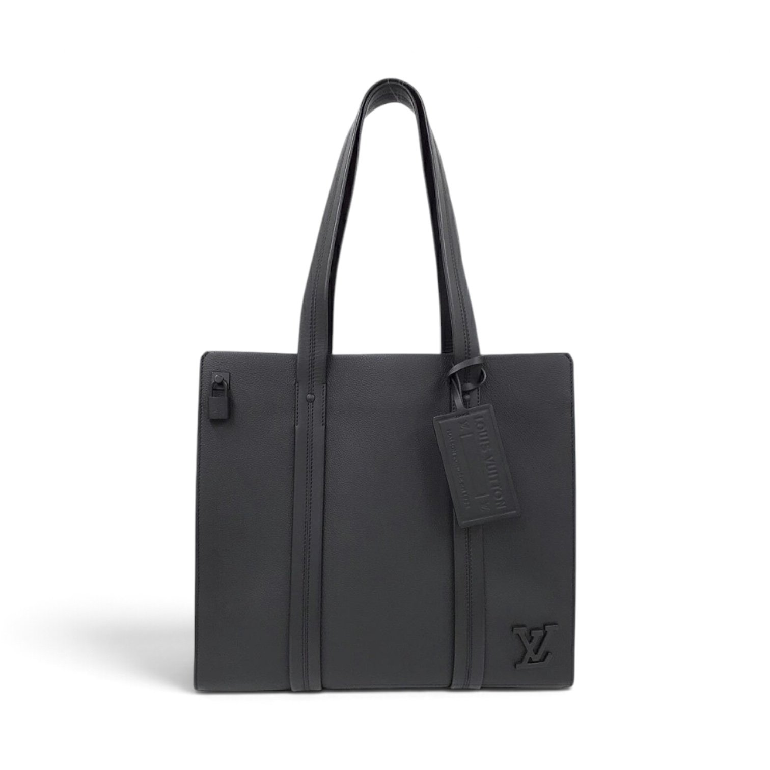 s-l1600 Leather Tote – Black - Image 1